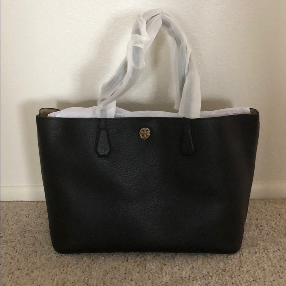 *NWT* Tory Burch Black Perry Tote Handbag